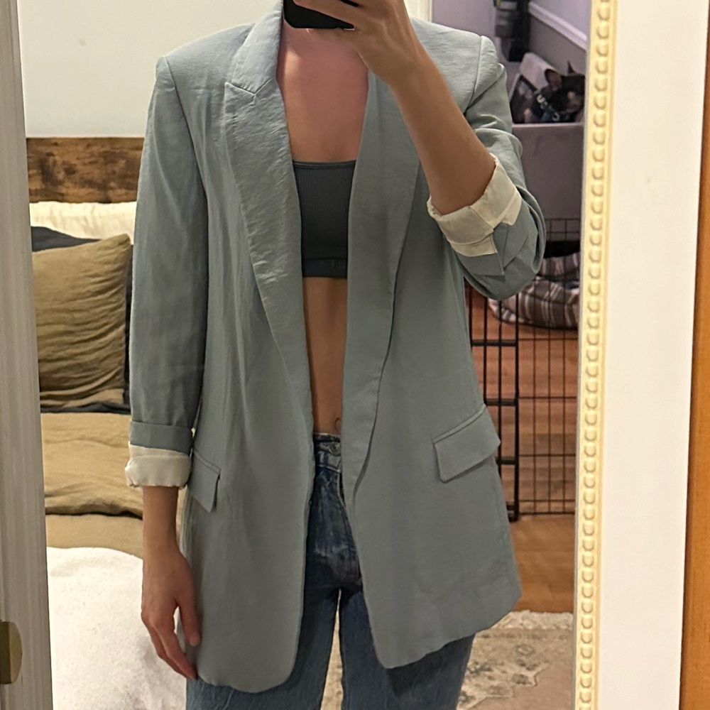 Zara - light blue blazer